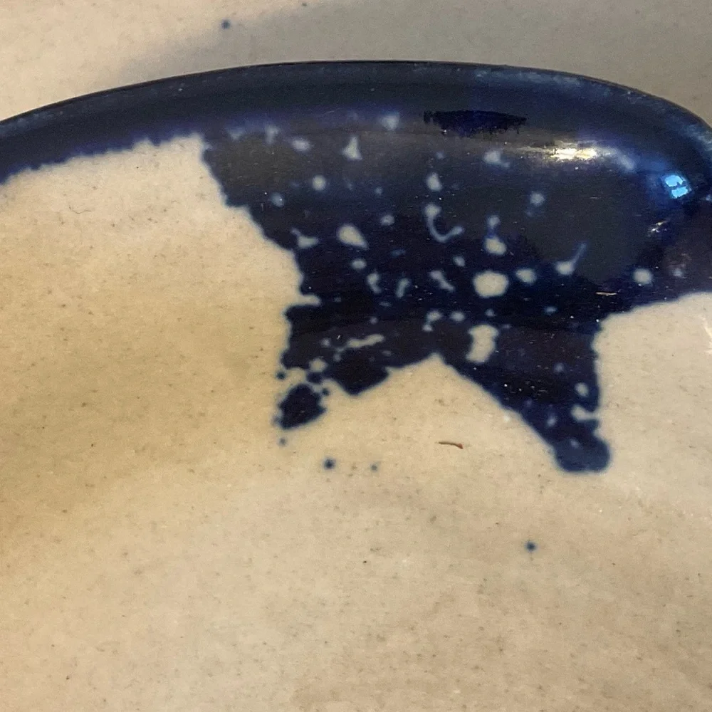 Vintage At Home American Marshall Pottery Chip and Dip Serving Dish